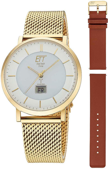Eco Tech Time Atacama EGS-11623-11MS Herrenuhr • Solar Funkantrieb • Inklusive Wechselband-Set