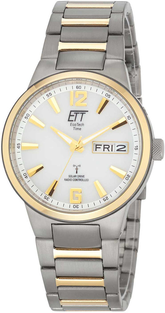 Eco Tech Time EGT-11322-11M Herren Uhr • Funksolar • Titan-Armband