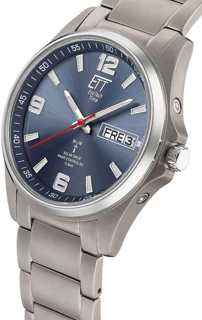 Eco Tech Time Everest EGT-11602-31M Herrenuhr • Solar • Funk