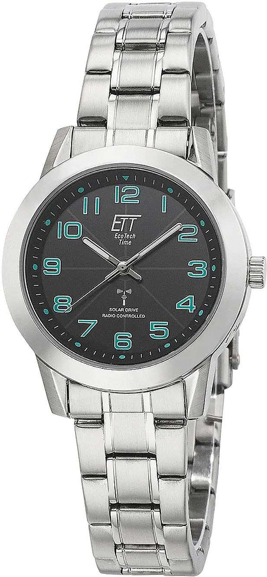 Eco Tech Time Basic ELS-11504-22M Damen Uhr • Funksolar • Edelstahl