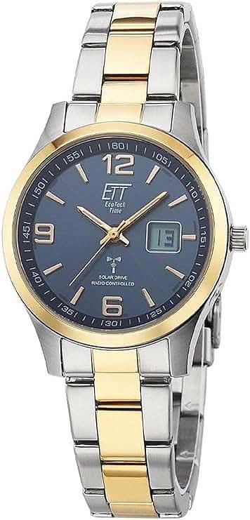 Eco Tech Time ELS-11600-32M Women's Watch • Radio-Controlled Solar Movement • 10 Bar Water Resistant