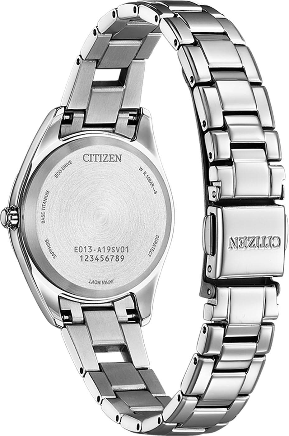Citizen Super Titanium EW2601-81Z Damenuhr • Eco-Drive • Saphirglas