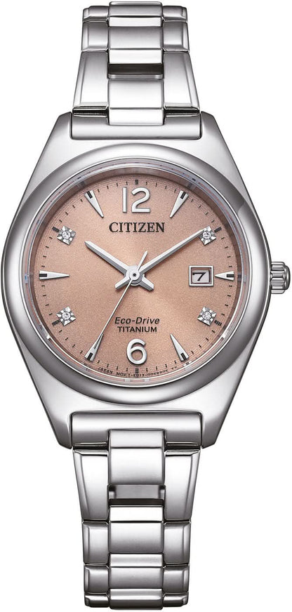 Citizen Super Titanium EW2601-81Z Damenuhr • Eco-Drive • Saphirglas