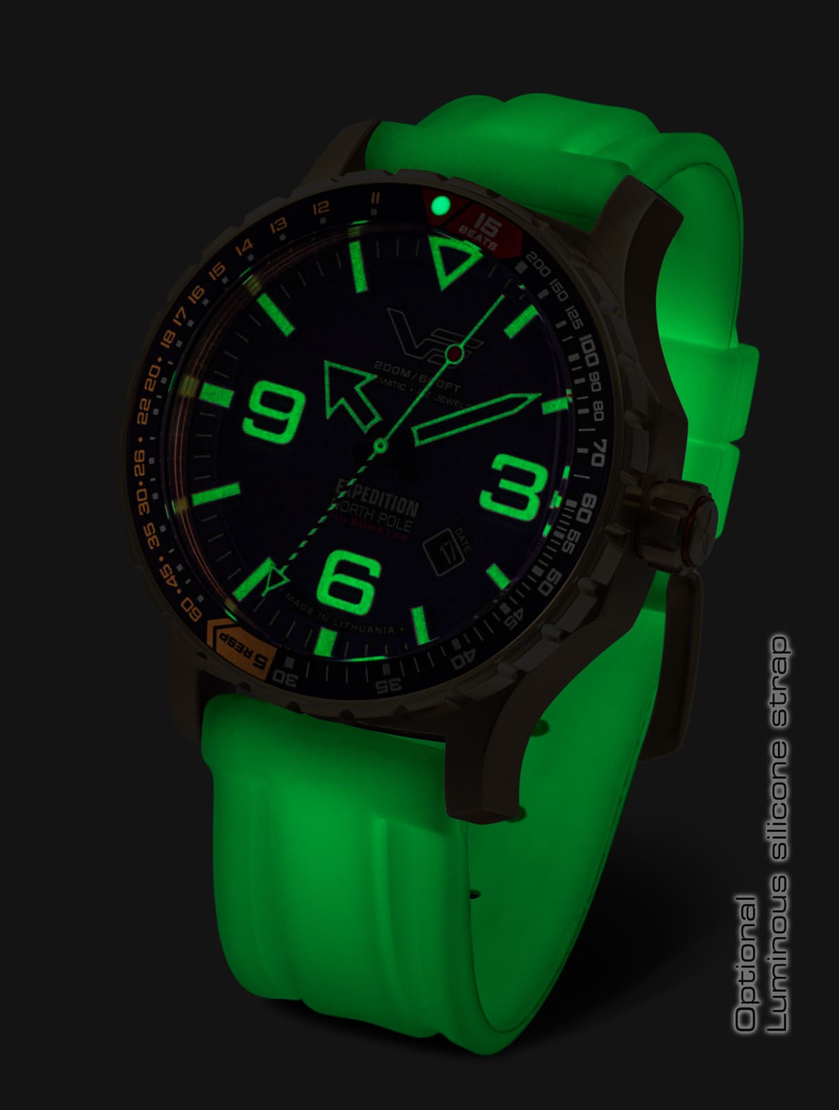 Vostok Europe Expedition YN55-597B730 Men's Watch • K1 Safety Glass • Pulsometer