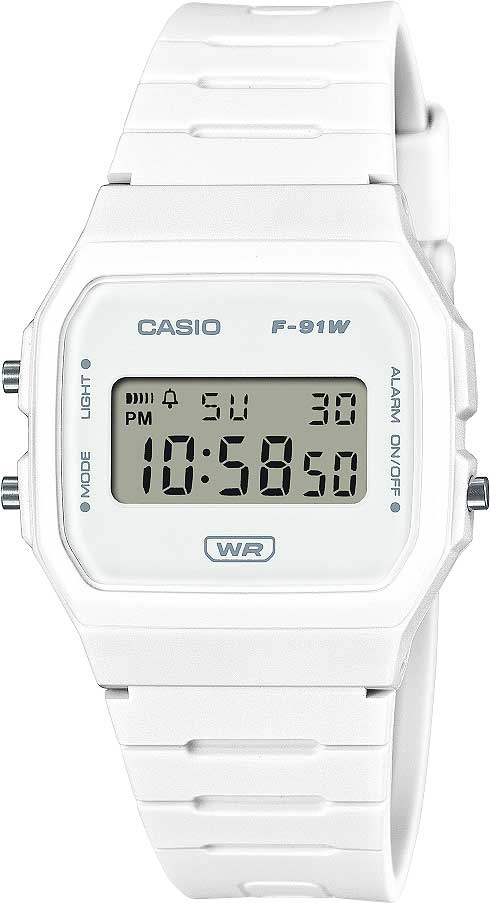 Casio Vintage F-91WB-7AEF Damenuhr • Kultiges Retro-Design • Digital