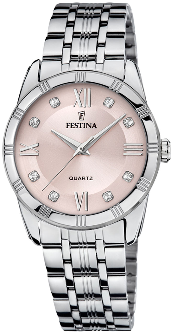 Festina Mademoiselle F16940 Ladies' Watch • Quartz Movement • Stainless Steel