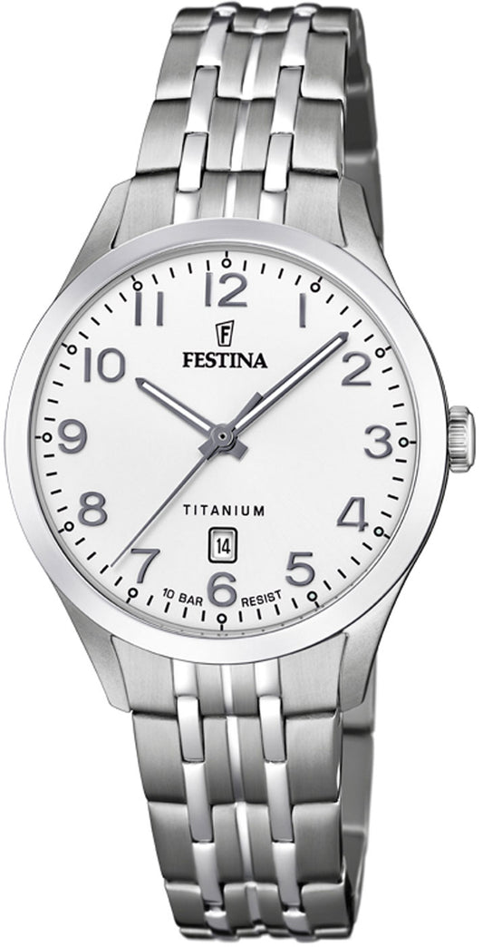 Festina Titanium F20468/1 Damenuhr • Robustes Titan • 10 bar Wasserdicht