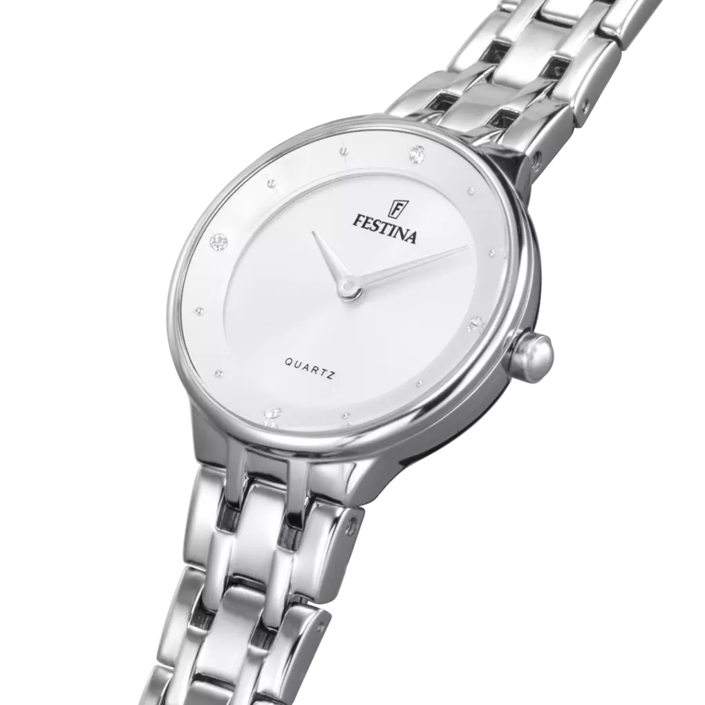 Festina Mademoiselle F20600/1 Damenuhr • Edelstahl • Elegantes Silber-Design