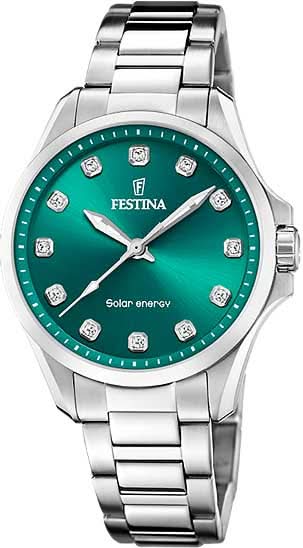 Festina Petite F20654/2 Women's Watch • Solar • Stainless Steel