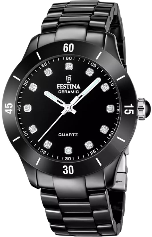 Festina F20723/2 Damenuhr • Miyota Quarzwerk • Hochwertige Keramik