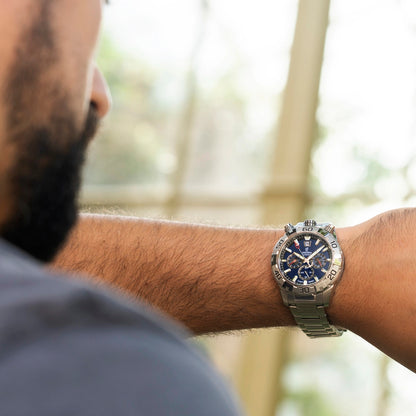 Herrenuhr dunkelblau aus Edelstahl – Festina Bullhead Modell: F20743/1