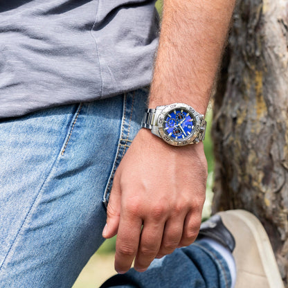 Herrenuhr blau aus Edelstahl – Festina  Bullhead Modell: F20743/3