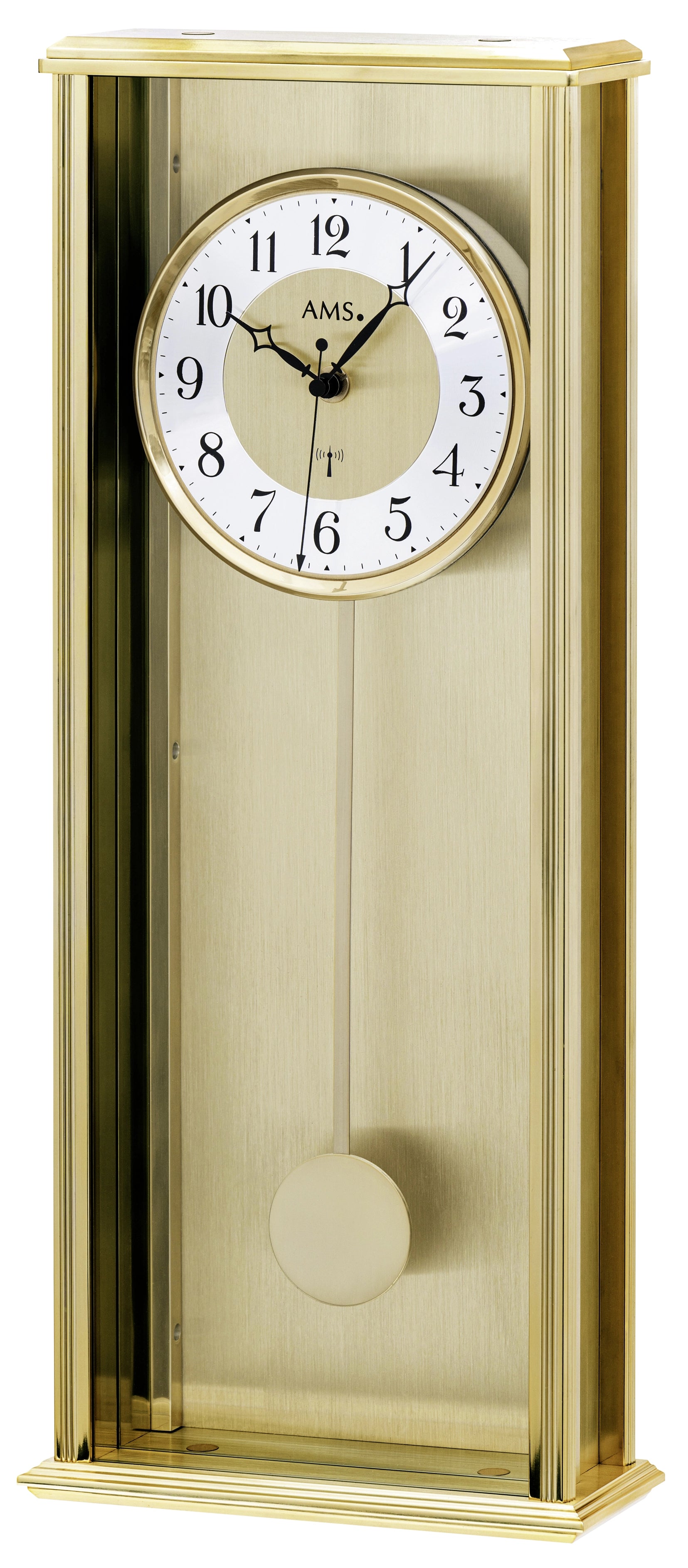 AMS Wanduhr Metall • Präzises Funkwerk • Modernes Design