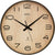 AMS Wall Clock 40x40x5 cm Wood • Modern Radio Technology • Clear Dial