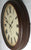 AMS Wanduhr 42x42x8 cm Metall • Geräuschloses Funkwerk • Römische Ziffern