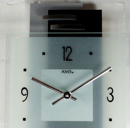 Wanduhr Topseller, geräuscharmes Uhrwerk - AMS Modell: 9245