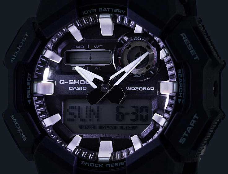 Casio G-Shock GA-010-1AER Herrenuhr • 10 Jahre Batterie • Carbon Core Guard