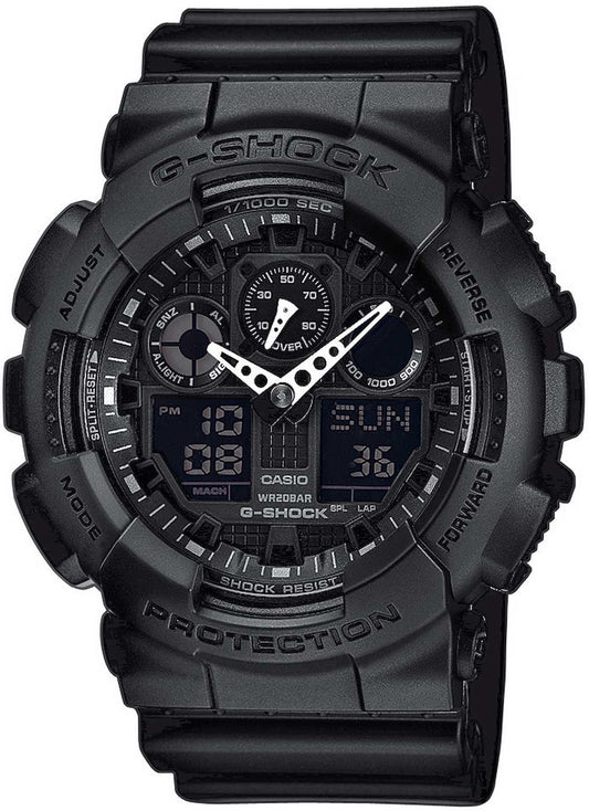Casio G-Shock GA-100-1A1ER Herren Uhr • Stoßfest • 20 Bar Wasserdichtigkeit