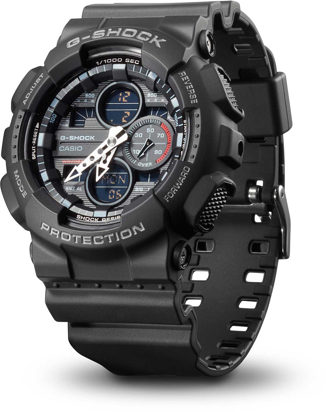 Casio G-Shock GA-140-1A1ER Herrenuhr • Extreme Stoßfestigkeit • Weltzeitfunktion
