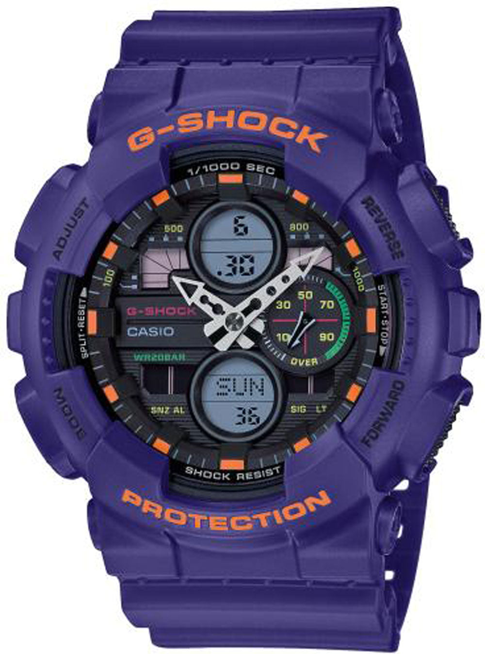 Casio G-Shock GA-140-6AER Herrenuhr • Extreme Stoßfestigkeit • 20 Bar Wasserdichtigkeit