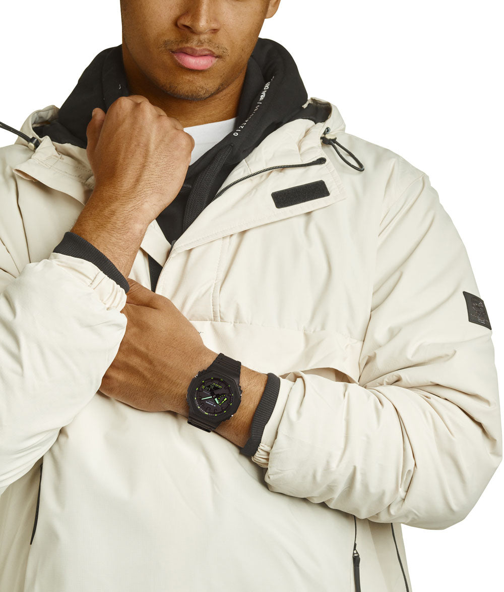 Casio G-SHOCK GA-2100-1A3ER Herren Uhr • Robustes Carbon Core Guard Gehäuse • 20 Bar Wasserdichtigkeit