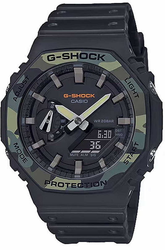 Casio G-Shock GA-2100SU-1AER Herren Uhr • Präzises Quarz-Uhrwerk • Robustes Resin-Gehäuse