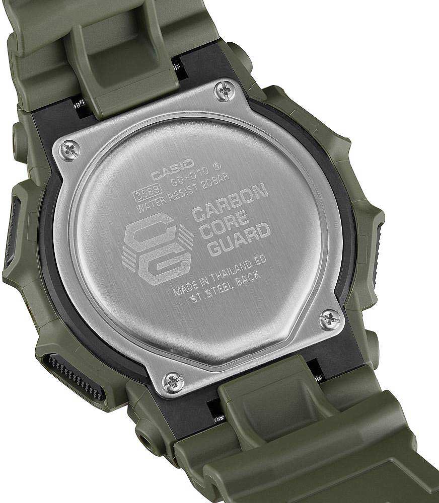 Casio G-Shock GD-010-1ER Herrenuhr • 10 Jahre Batterie • Carbon Core Guard