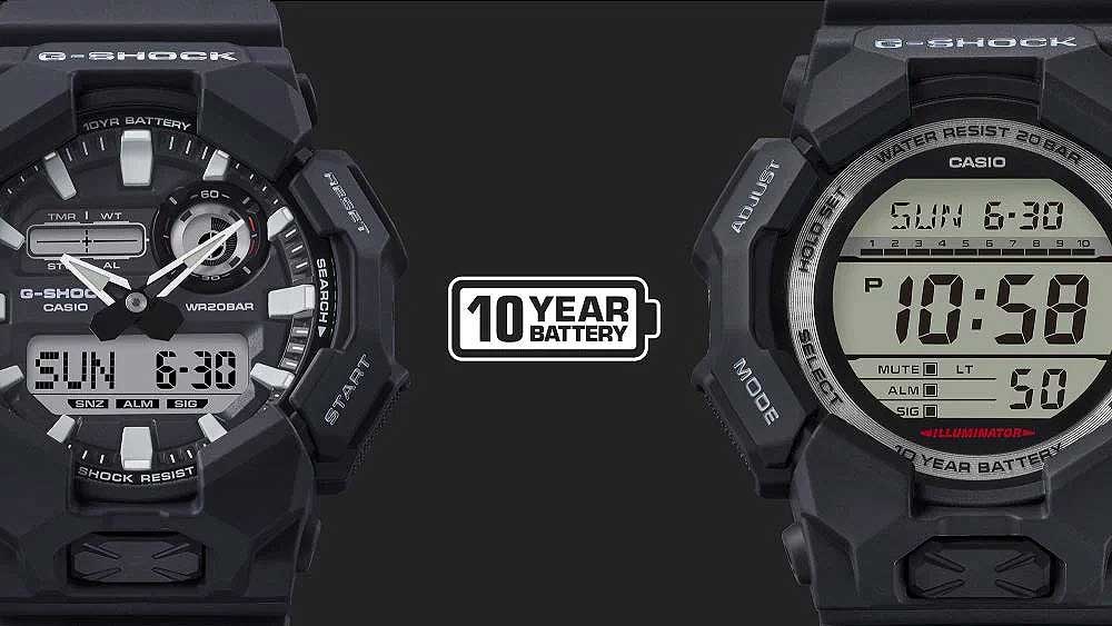 Casio G-Shock GD-010-4ER Herrenuhr • 10 Jahre Batterielaufzeit • 20 Bar