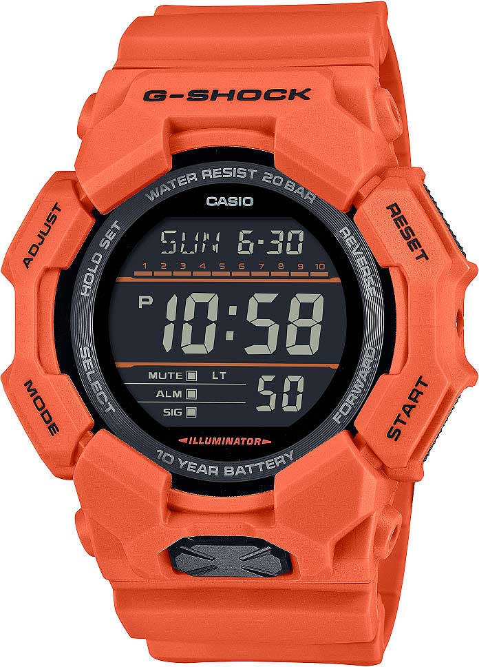 Casio G-Shock GD-010-4ER Herrenuhr • 10 Jahre Batterielaufzeit • 20 Bar