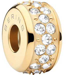 Charm aus Edelstahl mit Steinen besetzt - Bering Jewelry Modell: Glow-2