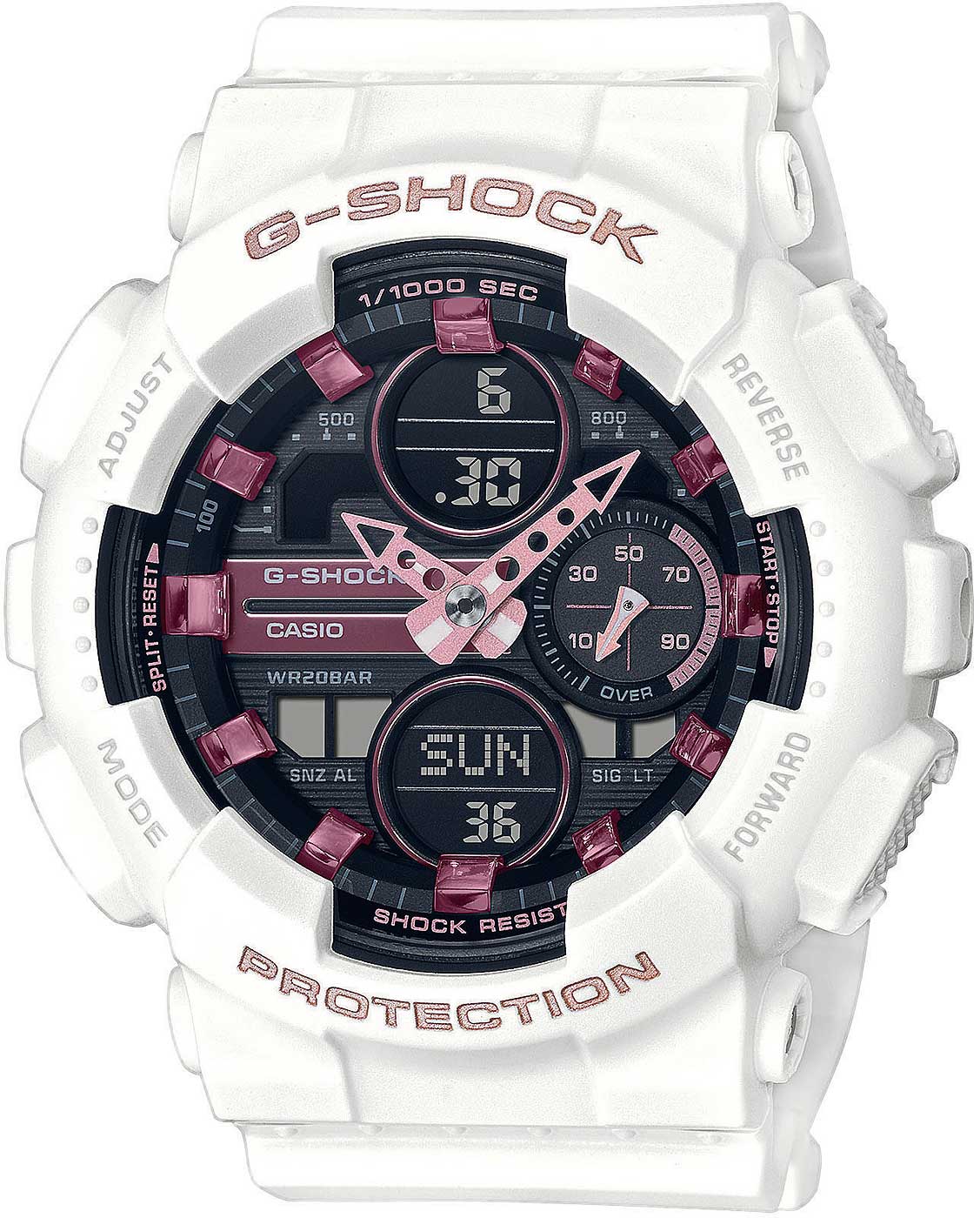 Casio G-Shock GMA-S140M-7AER Damenuhr • Extreme Stoßfestigkeit • Wasserdicht bis 20 Bar