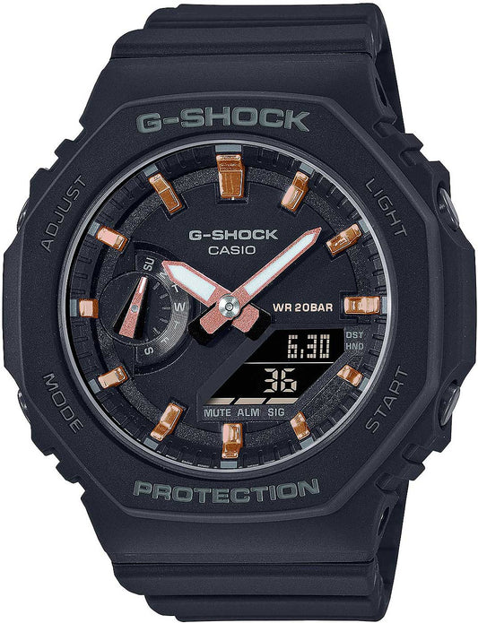 Casio G-Shock GMA-S2100-1AER Damen Uhr • Japanisches Quarzwerk • Robustes Mineralglas