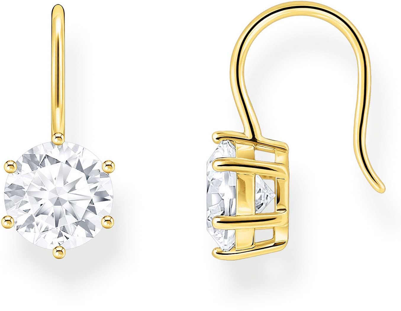 Earrings with white stone embellishment - Thomas Sabo Model: H2287-414-14