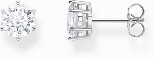 Ohrrstecker mit großem, weißem Zirkoniastein im Brillantschliff - Thomas Sabo Modell: H2300-051-14