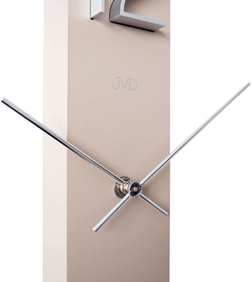 JVD Wanduhr 59,5x7,6x3,6 cm Holz • Modernes Design • Geräuscharmes Quarzuhrwerk