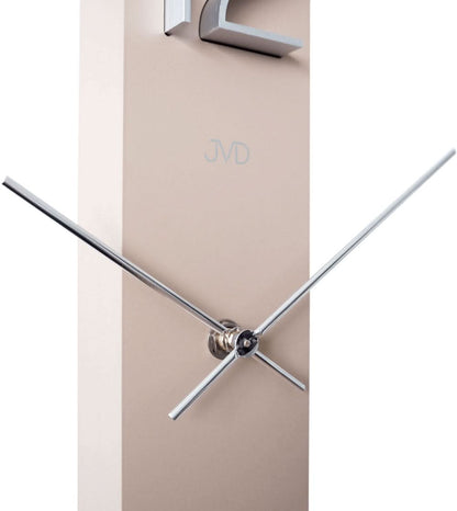 JVD Wanduhr 59,5x7,6x3,6 cm Holz • Modernes Design • Geräuscharmes Quarzuhrwerk