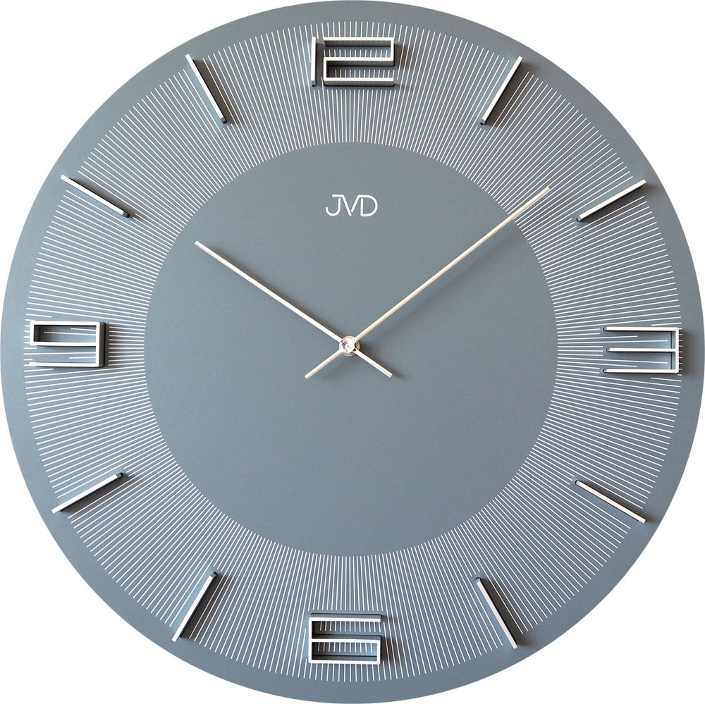 JVD Wanduhr 40 cm Ø Holz • Zeitloses Design • Hochwertige Verarbeitung