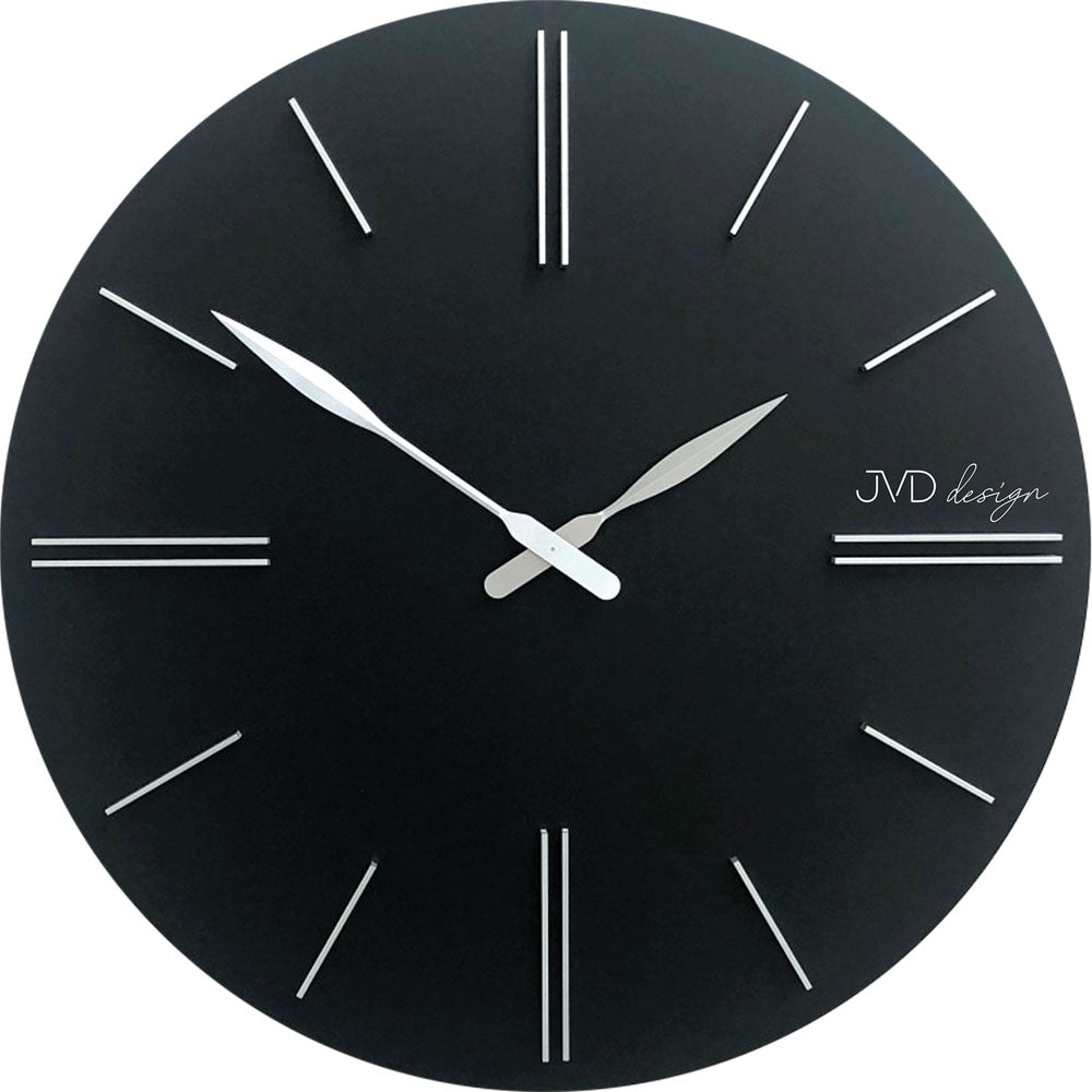 JVD Wanduhr 50 cm Ø Kunststoff • Modernes Design • Präzises Quarzwerk
