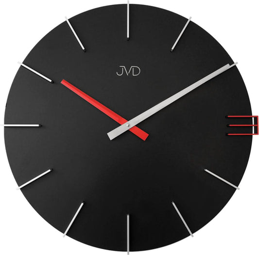 JVD Wanduhr 40 cm Ø Holz • Modernes Design • Präzises Quarzwerk