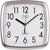 JVD Wanduhr 25x25x3,2 cm Kunststoff • Geräuschloses Quarzwerk • Modernes Design