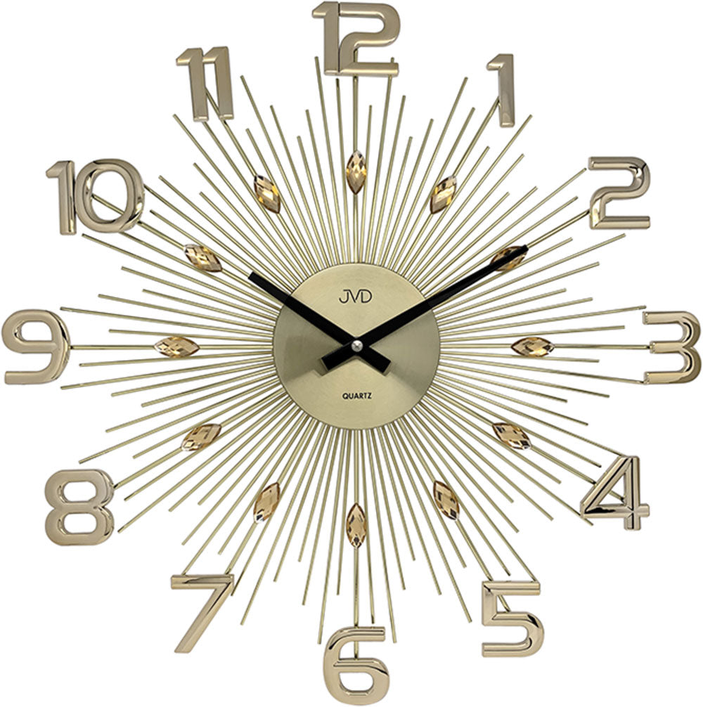JVD Wanduhr 49x49x5 cm Metall • Stilvolles Design • Präzises Quarzwerk