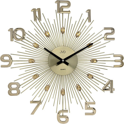 JVD Wanduhr 49x49x5 cm Metall • Stilvolles Design • Präzises Quarzwerk