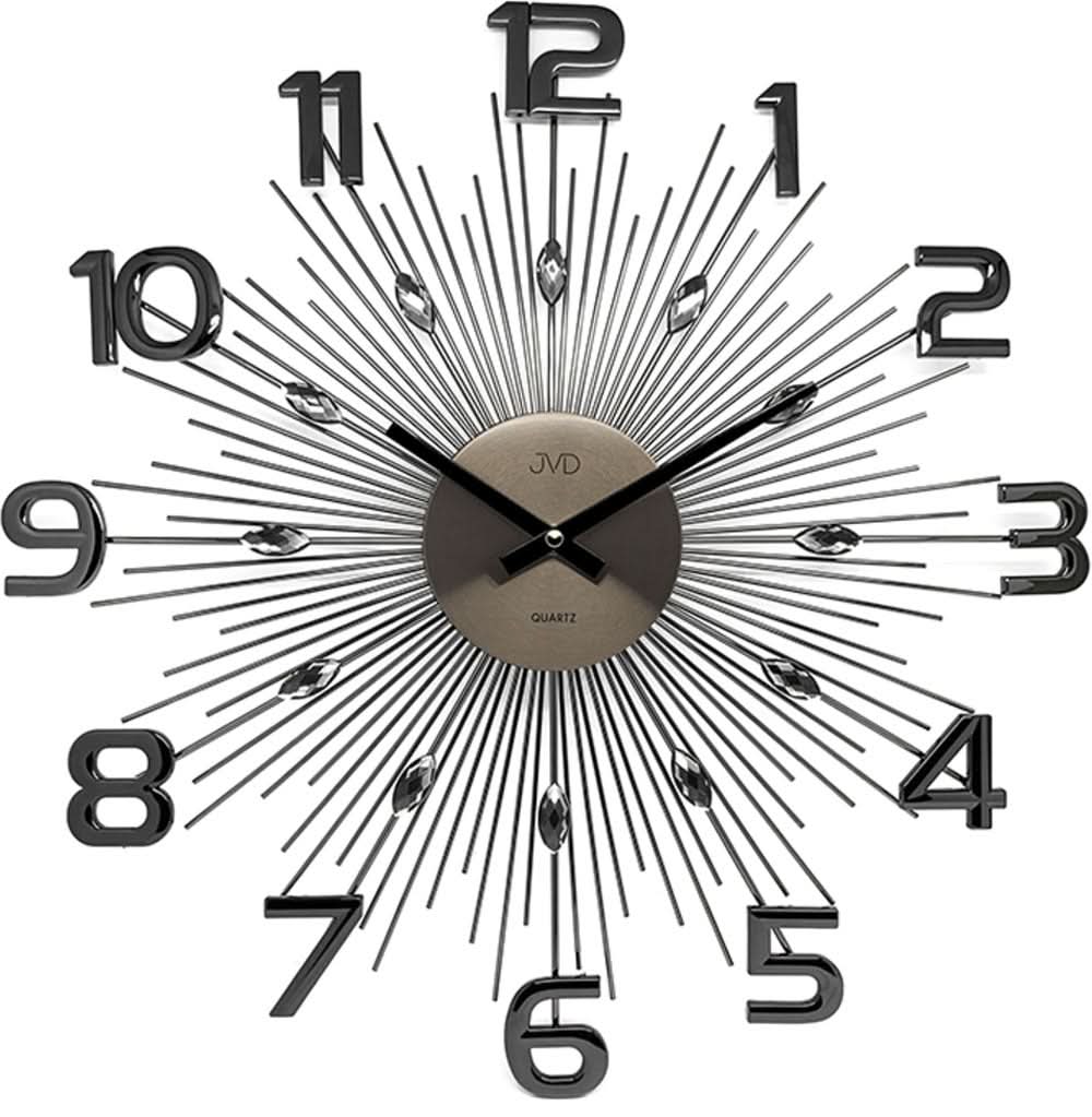 JVD Wall Clock 49x49x5 cm Metal • Modern Design • High-Quality Metal