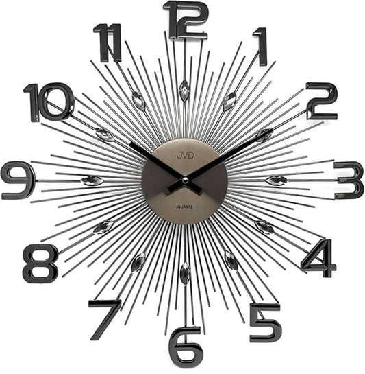 JVD Wanduhr 49x49x5 cm Metall • Modernes Design • Hochwertiges Metall