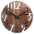 JVD Wanduhr 40 cm Ø Holz • Geräuschloses Quarz-Uhrwerk • Modernes Design