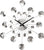 JVD Wanduhr 49 cm Ø Metall • Modernes Design • Präzises Quarz Uhrwerk