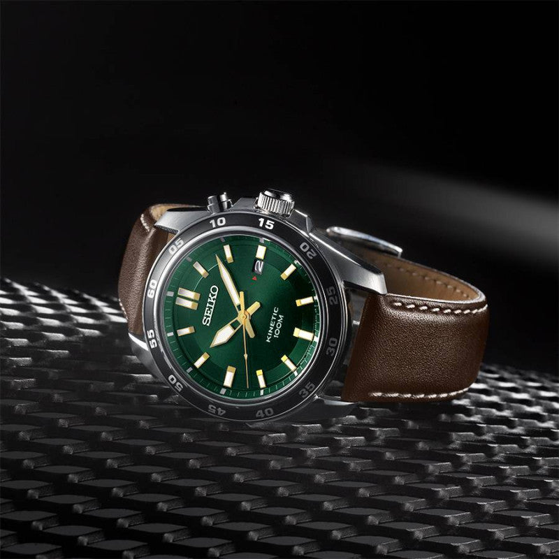 Seiko Conceptual Series SKA791P1 Herren Uhr • Kinetic Uhrwerk • Mineralglas