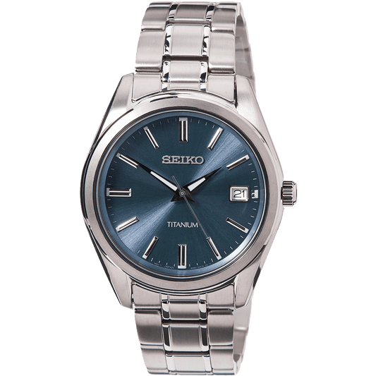 Seiko SUR371P1 Men's Watch • Titanium • Sapphire Crystal