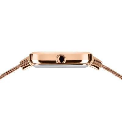 Bering Petite Square 14520-368 Women's Watch • Scratch-resistant Sapphire Glass • Milanese Strap