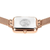 Bering Petite Square 14520-368 Women's Watch • Scratch-resistant Sapphire Glass • Milanese Strap